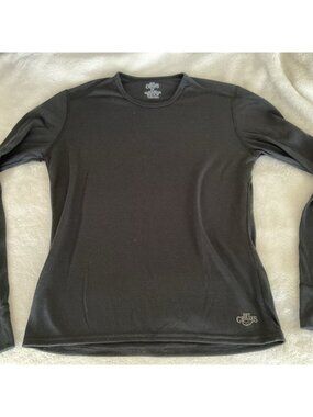 Hot Chillys Youth LightWeight Crewneck Midweight Black Base Layer Sz Large